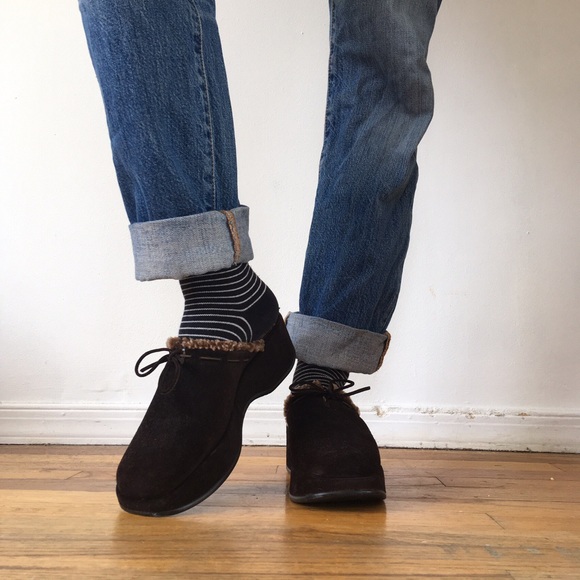 Stuart Weitzman Faux fur Slip-on shoes - Picture 2 of 4